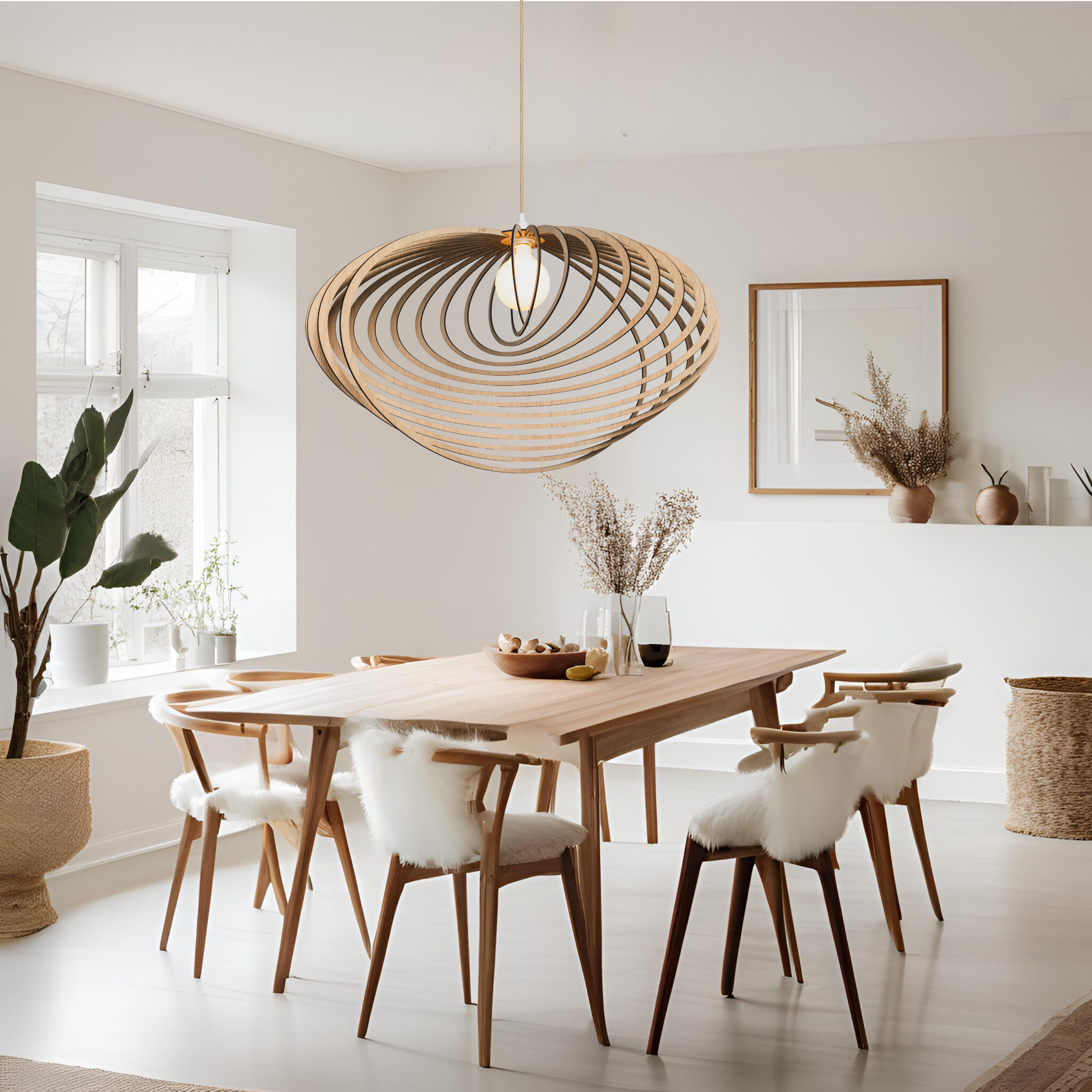Large raw oak nashira