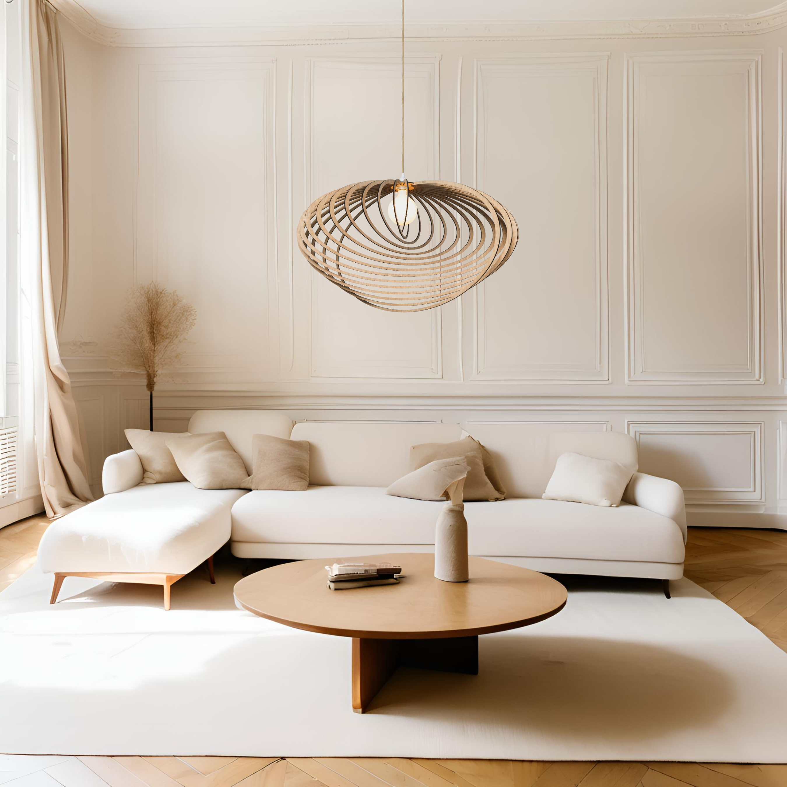 Large raw oak nashira